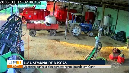Câmeras de segurança registram momentos antes do desaparecimento de mecânico em zona rural