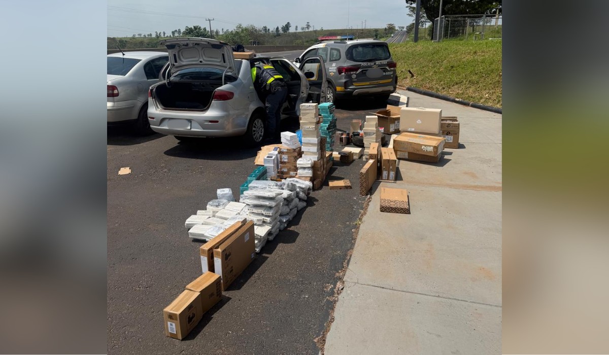 Carga de produtos estrangeiros avaliada em quase R$ 500 mil é apreendida em rodovia no interior de SP