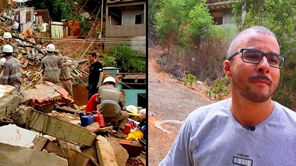 Rogério Martins foi um dos sobreviventes do deslizamento que aconteceu em Colatina, no ES, durante as chuvas de 2013 — Foto: Reprodução/TV Gazeta