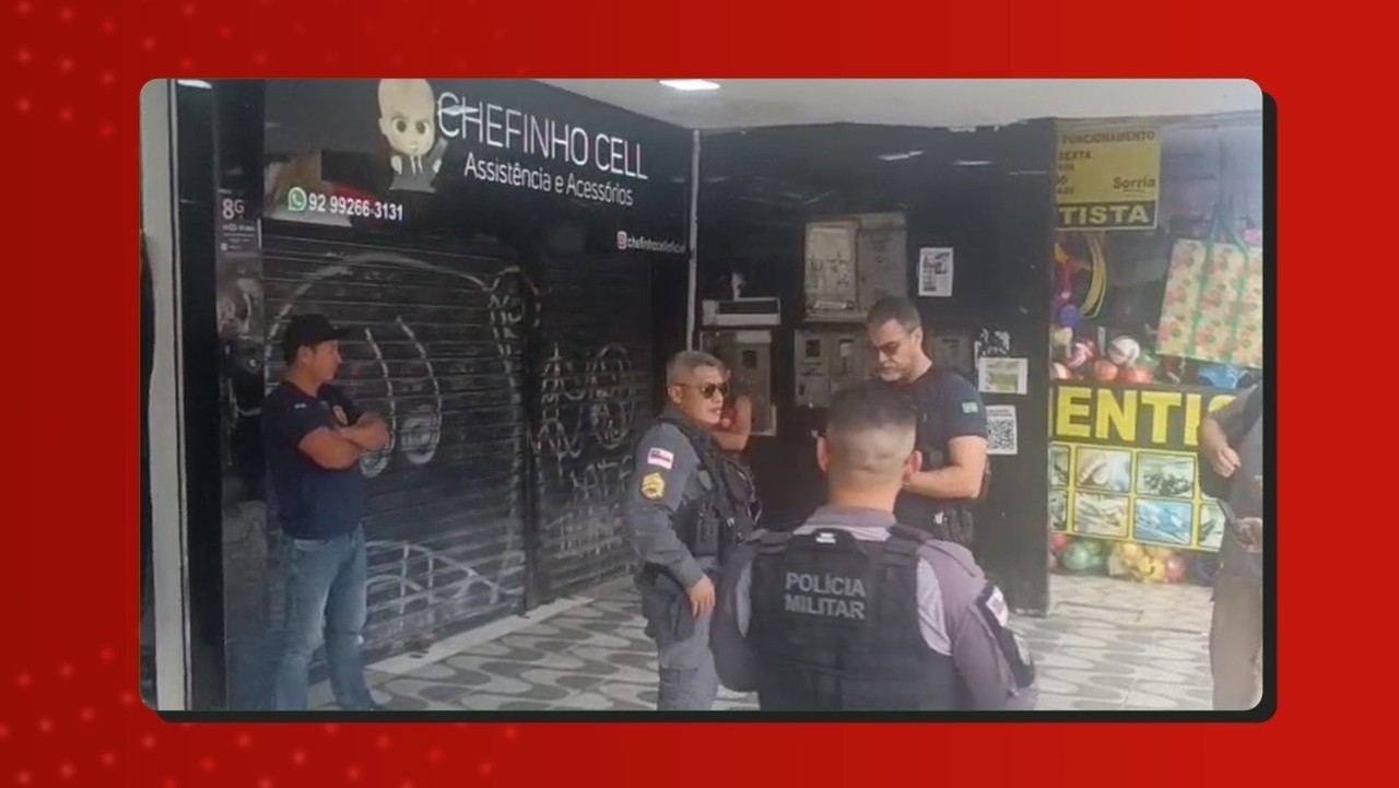 Empresário é morto e dois ficam feridos em ataque a tiros em loja de celulares na Zona Norte de Manaus