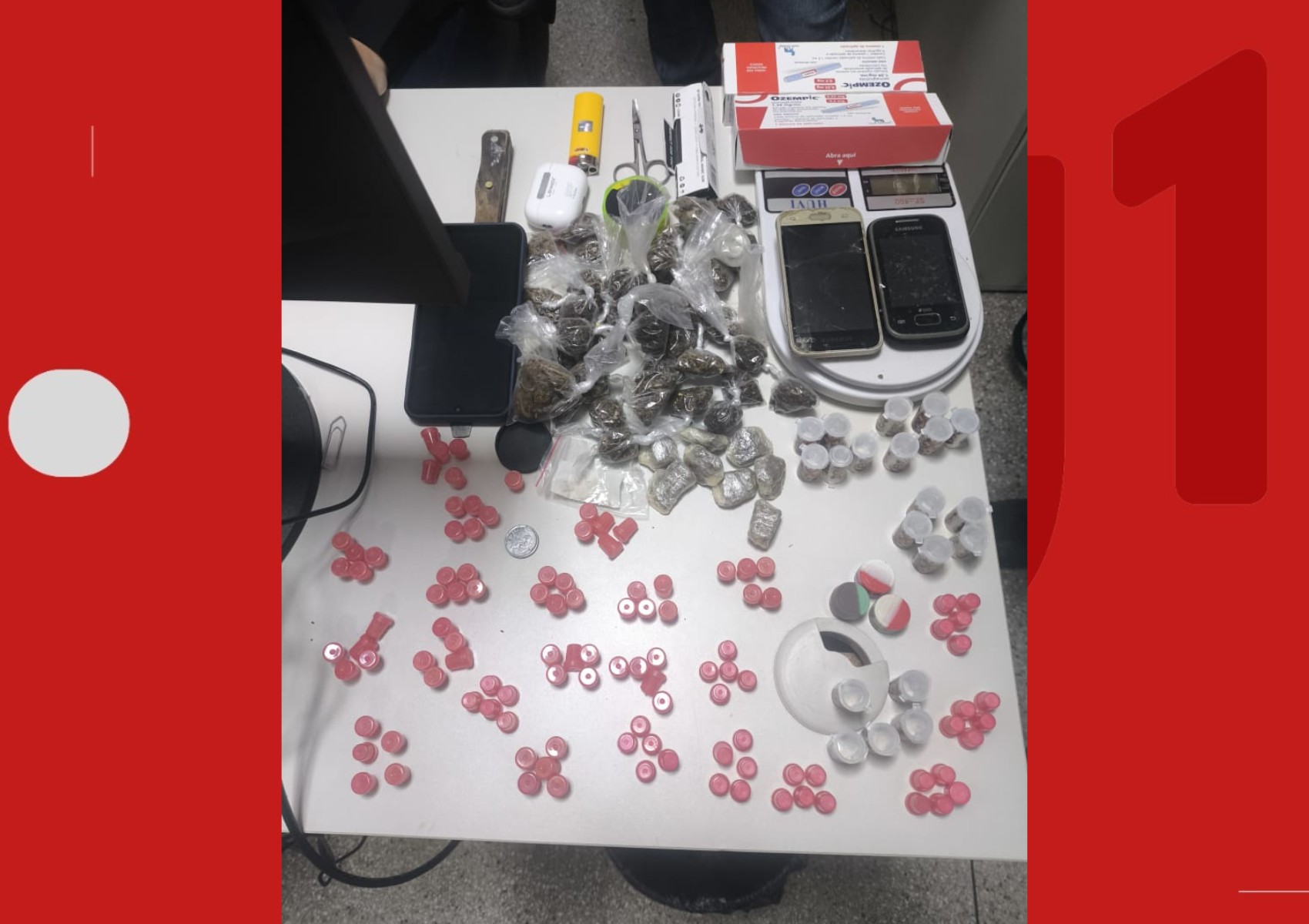 Adolescente de 15 anos é apreendida ao ser flagrada com drogas e canetas de Ozempic roubadas em farmácias na BA