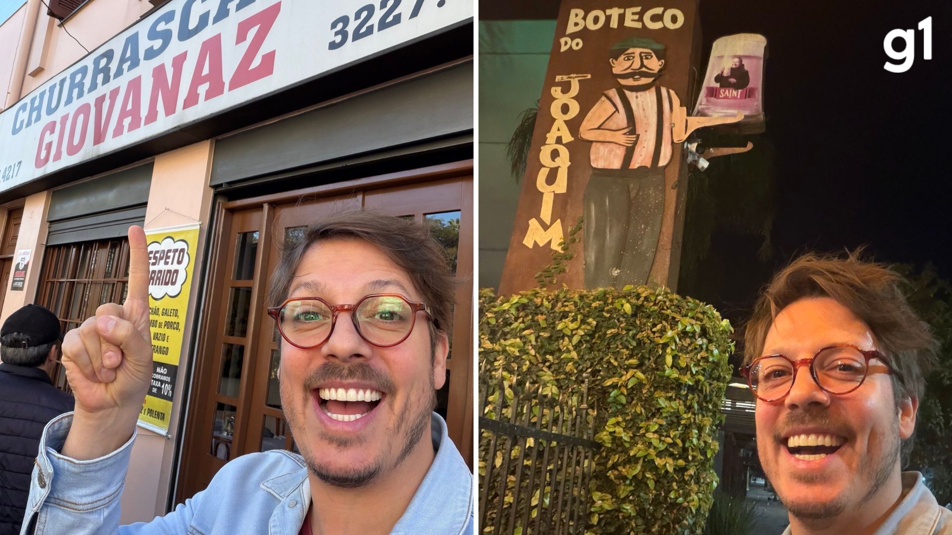 Após sugestão de músico, Fabio Porchat registra tour gastronômico por Porto Alegre: 'Tive que desenvolver um novo estômago'