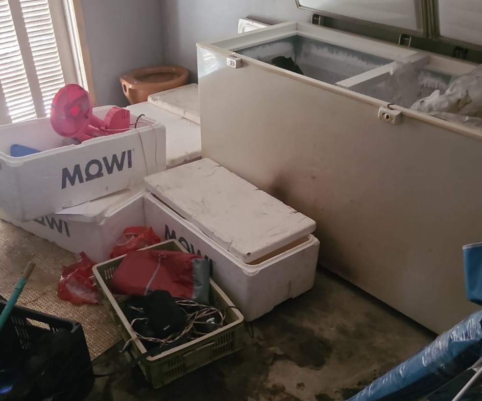 Corpo de homem carbonizado foi encontrado dentro de freezer no RS — Foto: Divulgação/Polícia Civil