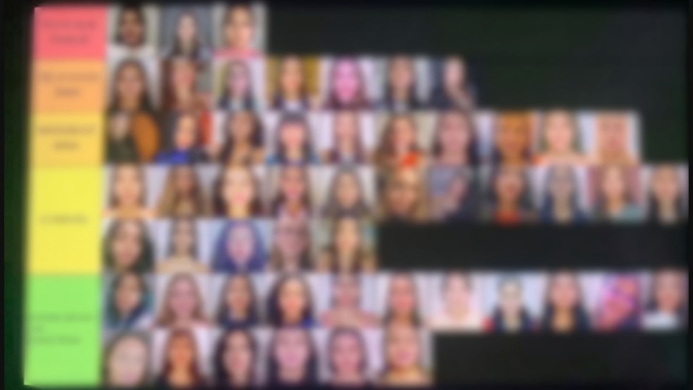 Polícia Civil investiga suposto ranking sexual com fotos de estudantes de universidade em Presidente Prudente (SP) — Foto: Redes Sociais/Reprodução