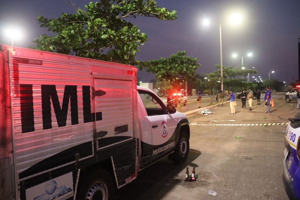 Jovem é assassinado a tiros na praia da Graciosa, em Palmas — Foto: Alessandro Ferreira Lopes/Agência Tocantins
