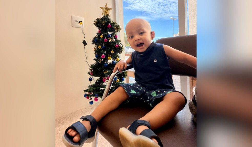 Com apenas 2 anos, criança precisa de doador de medula e família mobiliza campanha no interior de SP — Foto: Heliard Caetano/Arquivo Pessoal