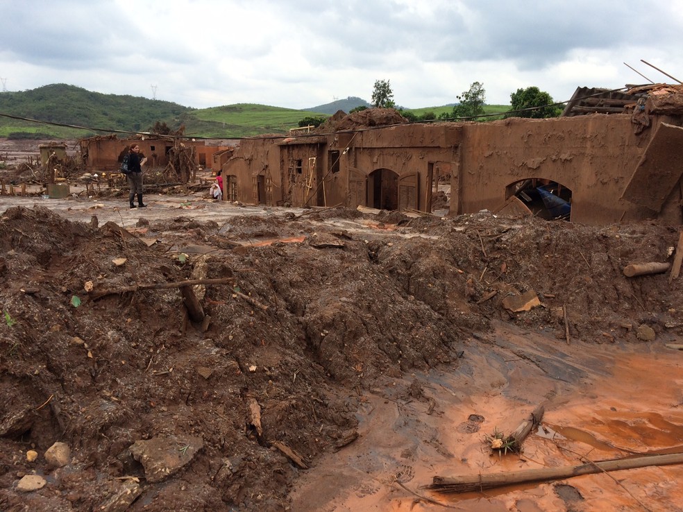 Bento Rodrigues, local do desastre ambiental de Mariana. — Foto: Flávia Mantovani/G1
