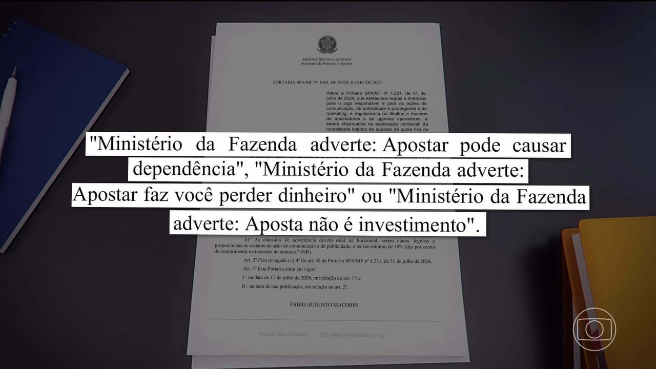 Governo estabelece novas regras e advertências obrigatórias para a publicidade de bets