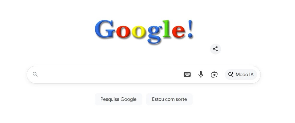 Doodle deste sábado de aniversário do Google, feito por Ruth Kedar — Foto: Reprodução