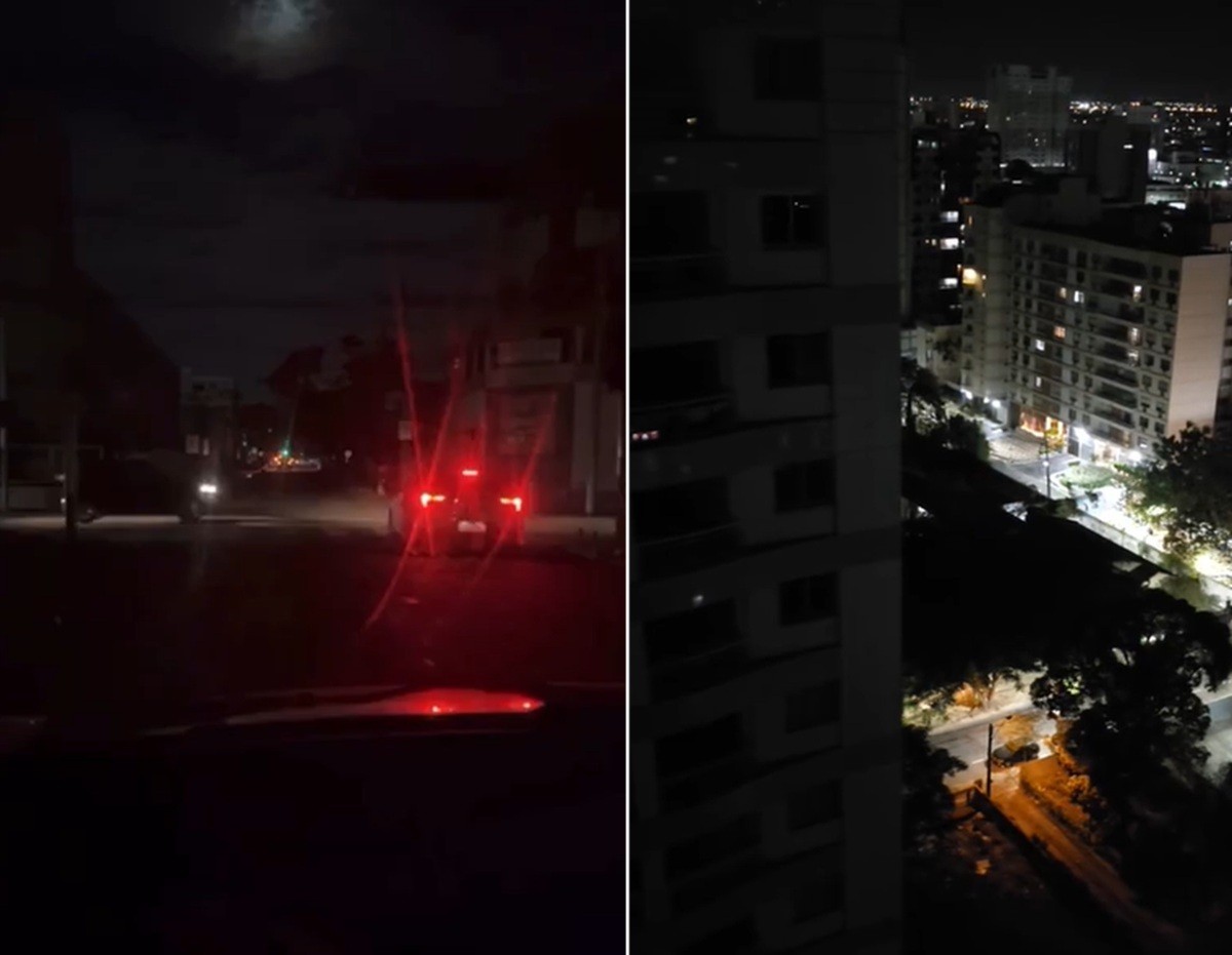 Falta de energia deixa ruas do Centro e da Pelinca às escuras em Campos