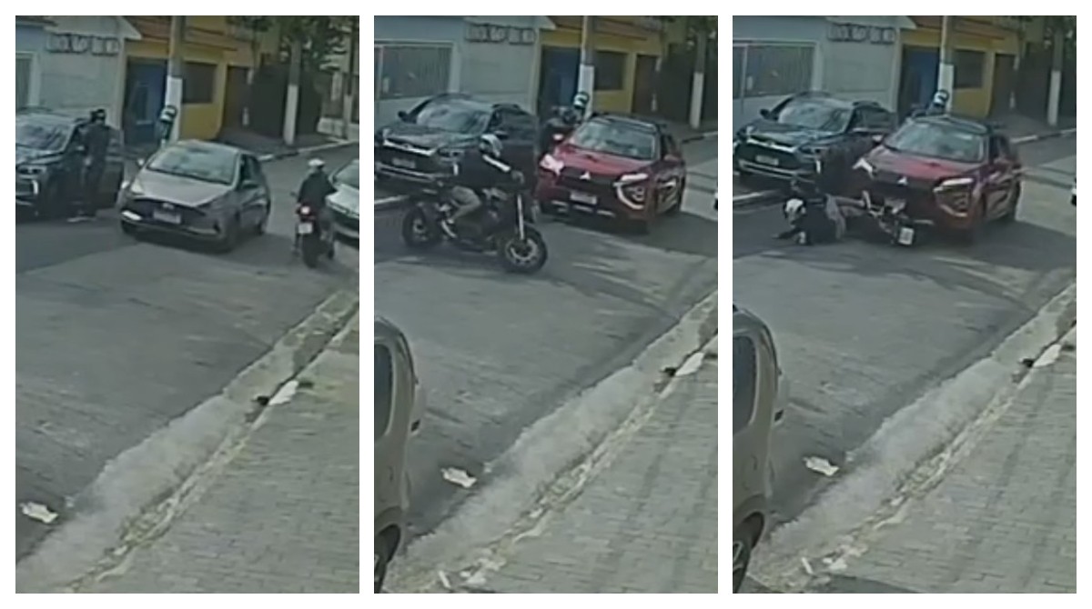VÍDEO: suspeitos assaltam duas famílias e trocam tiros com motociclista na Zona Leste de SP