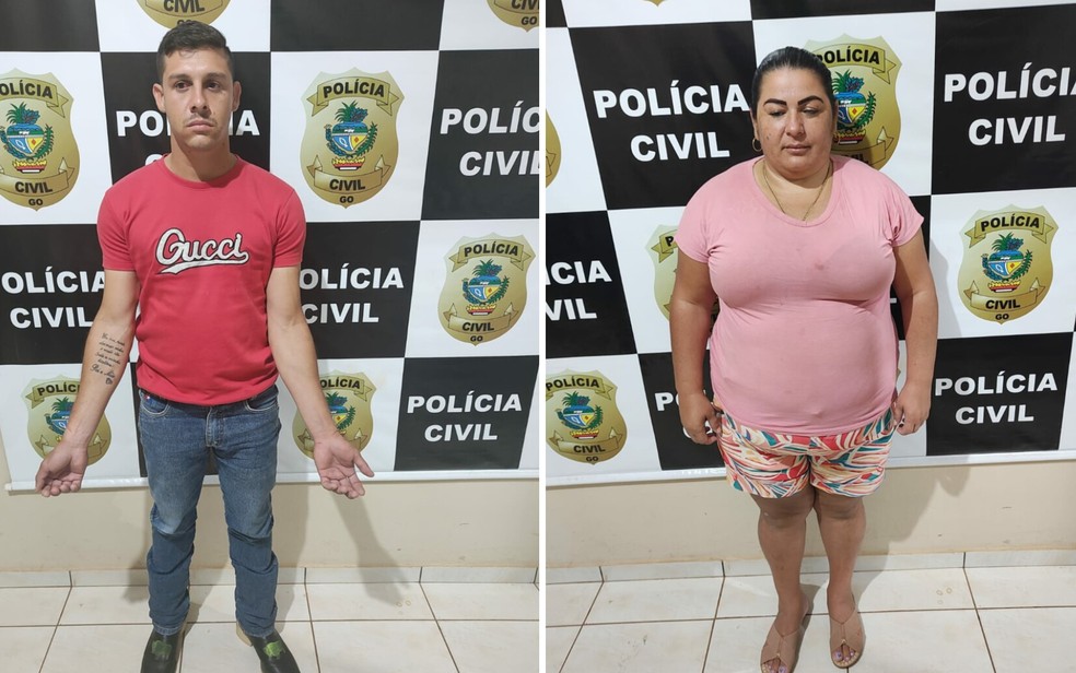 Presos suspeitos de associao criminosa em Orizona — Foto: Divulgao/Polcia Civil