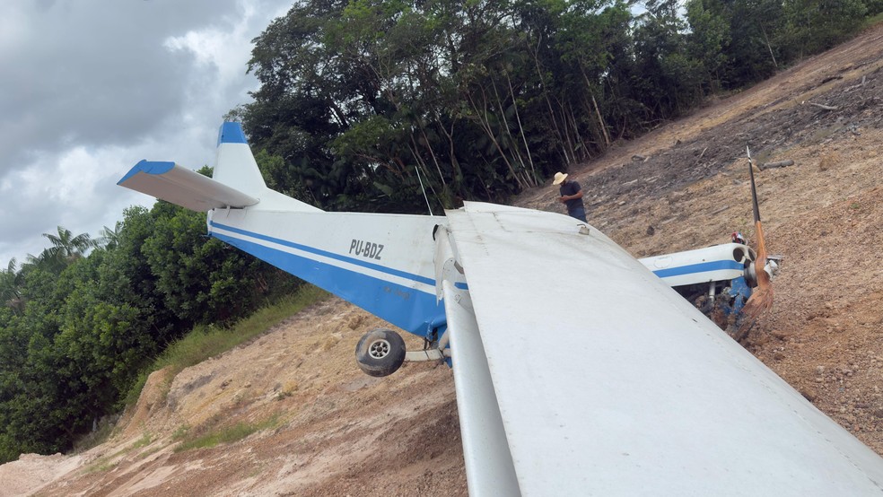 Acidente com monomotor em Benevides é investigado pela FAB. — Foto: Reprodução/Redes sociais