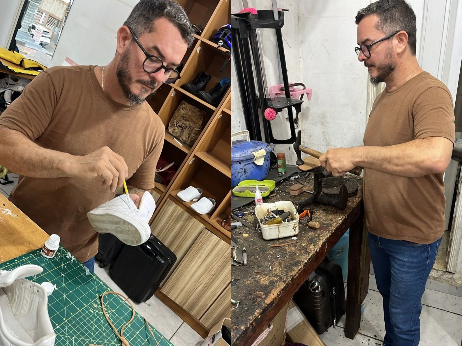 Sapateiro resiste ao tempo e mantém viva a arte do trabalho manual há mais 30 anos no Acre: 'Serviço satisfatório'