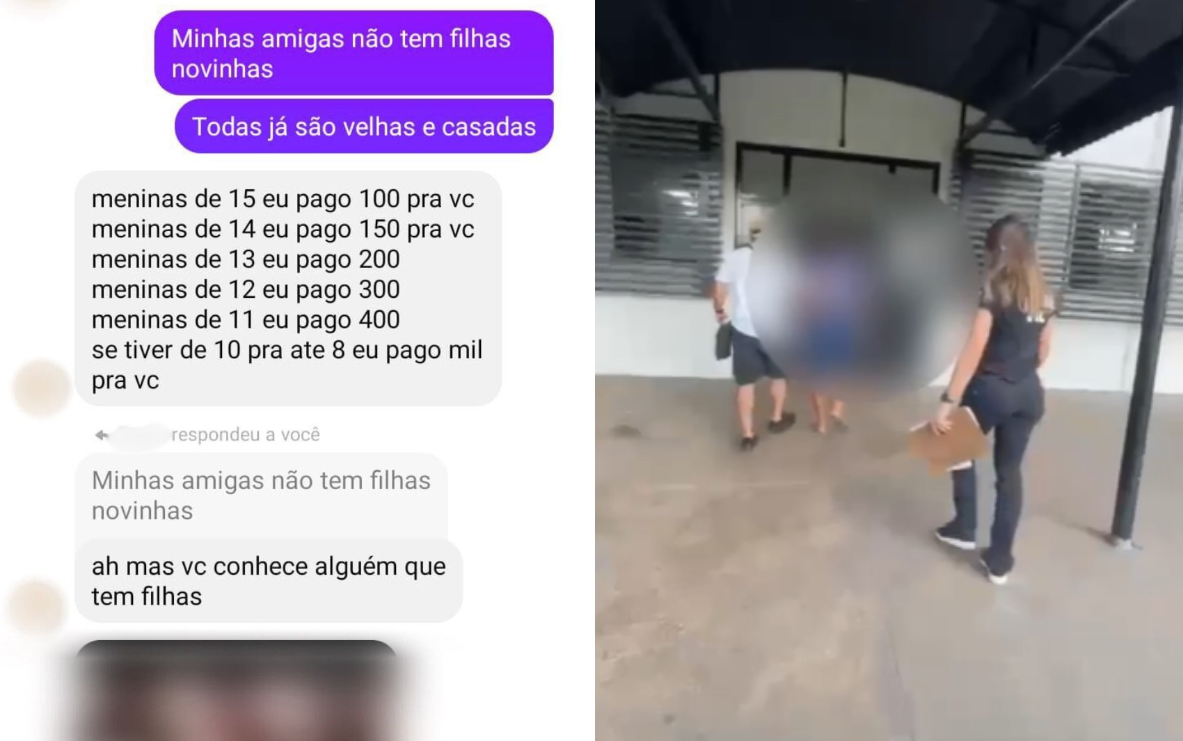 Homem é preso suspeito de tentar marcar encontros sexuais com crianças; print mostra conversa