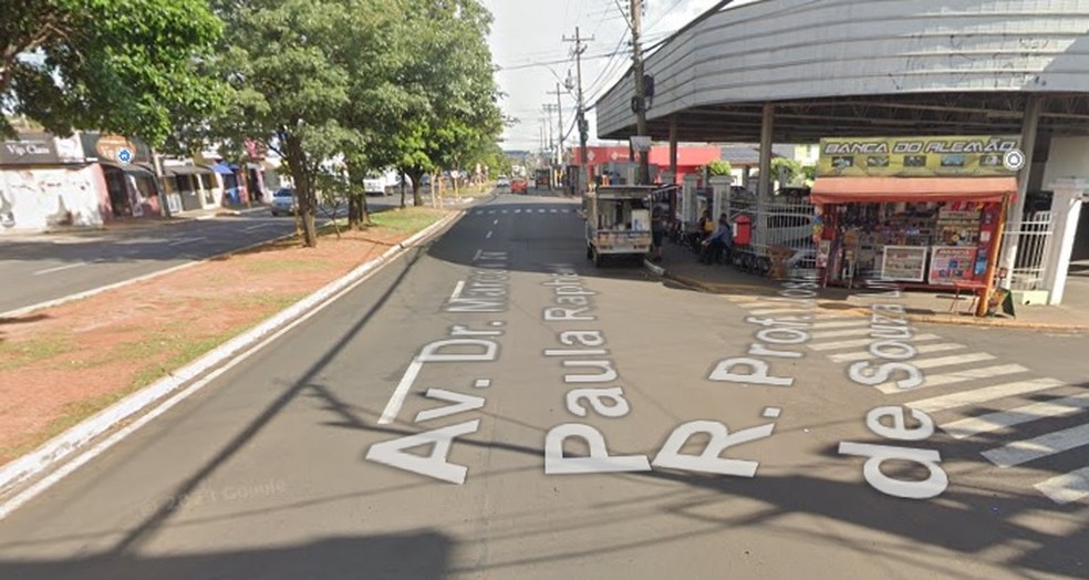 Crime foi registrado na quadra 13 da Rua Marcos de Paula Raphael, bairro Mary Dota, em Bauru (SP) — Foto: Google Street View/Reprodução