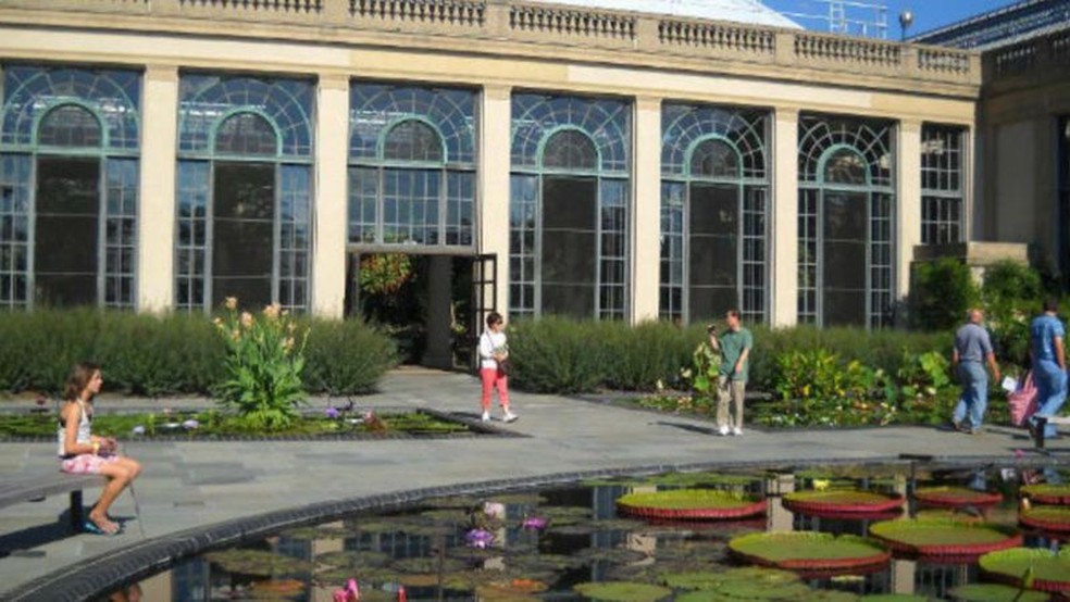 Jardim botânico Longwood Gardens foi fechado novamente — Foto: CBS via BBC
