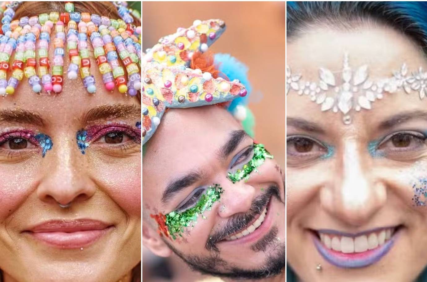 De palhaço a temas do mar, do crochê às pedras: as fantasias, acessórios e maquiagens que são tendência no carnaval em 2026