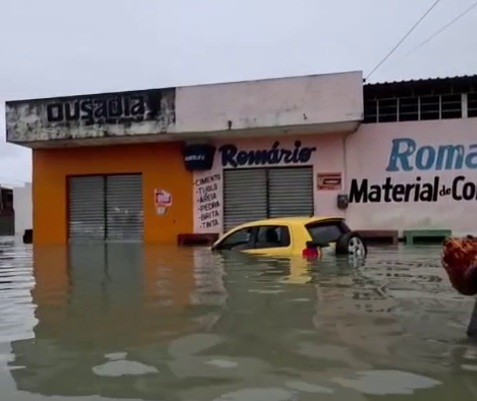 João Pessoa registra em apenas 2 dias quase 70% da média histórica de chuvas para o mês de maio