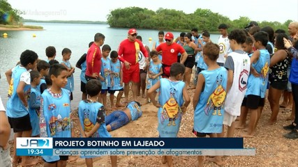 Projeto do Corpo de Bombeiros ensina crianças a prevenir afogamento