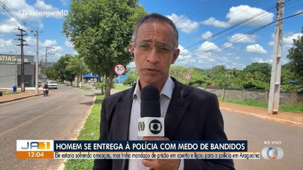 Homem se entrega à polícia em Araguaína com medo de retaliações
