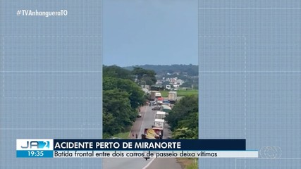 Acidente em Miranorte deixa uma morte e sete feridos