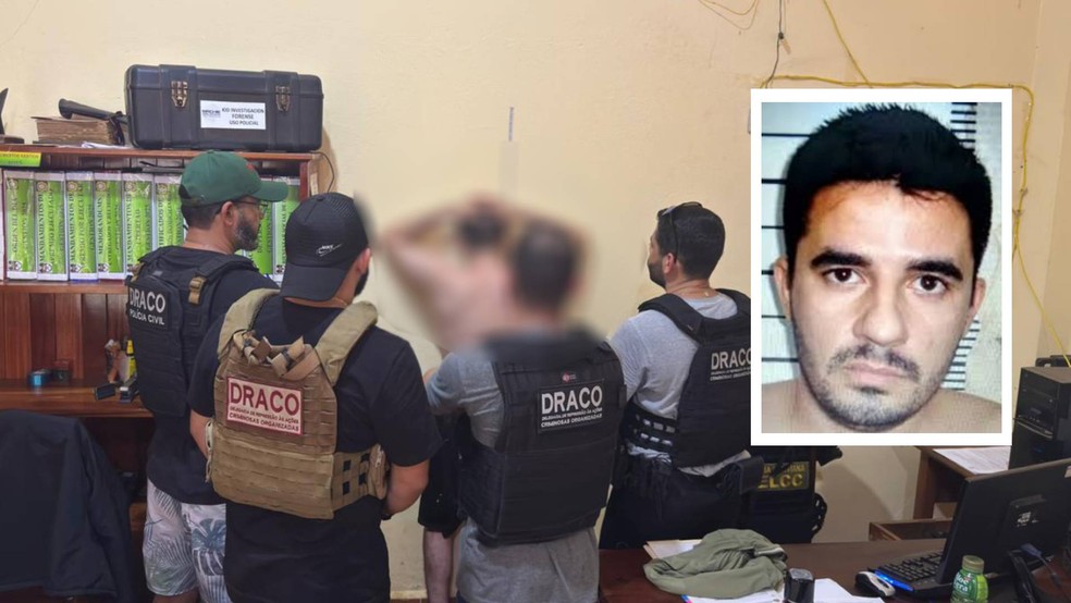 Jangledson de Oliveira, o 'Nem da Gerusa', um dos criminosos mais procurados do Ceará, foi preso na Bolívia — Foto: Divulgação/SSPDS
