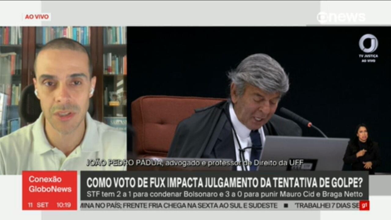 Voto de Fux sobre Bolsonaro é semelhante ao do caso Débora do Batom, e diferente do voto no caso de outros 65 réus por golpe no 8/1