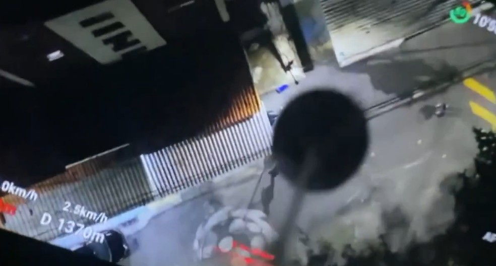 Granada acoplada em drone — Foto: TV Globo/Reprodução