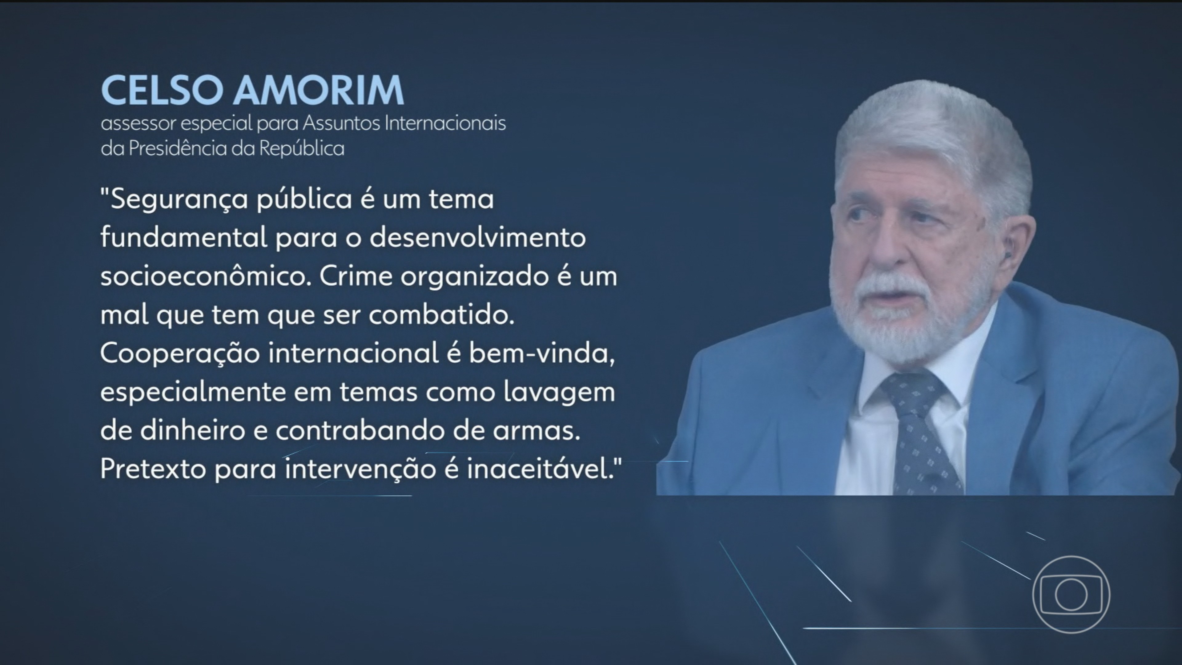 'Pretexto para intervenção é inaceitável', diz Celso Amorim sobre EUA classificarem PCC e CV como organizações terroristas