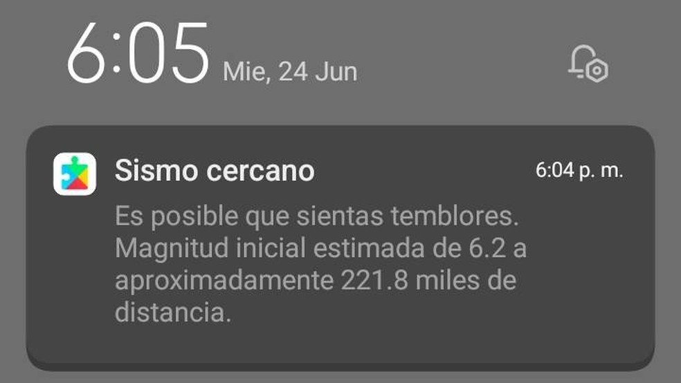 Android enviou alerta momentos antes de terremotos na Venezuela — Foto: Reprodução