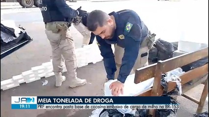 PRF apreende quase meia tonelada de drogas em Araguaína