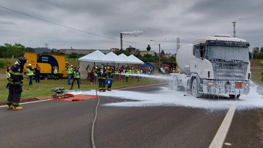 Simulação de acidente com produto perigoso reúne mais de 100 participantes na Anhanguera - Foto: (Arteris Intervias/Divulgação)
