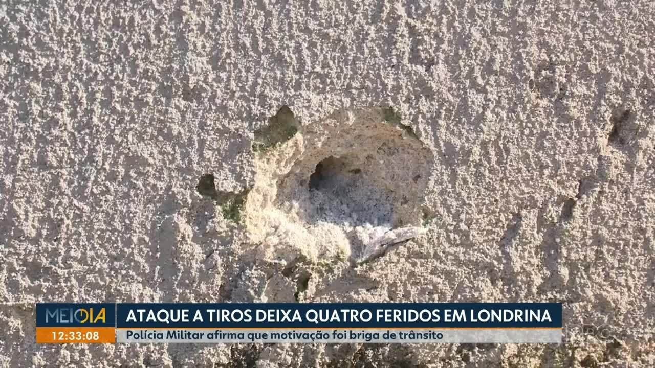 Quatro pessoas ficam feridas após serem baleadas em Londrina
