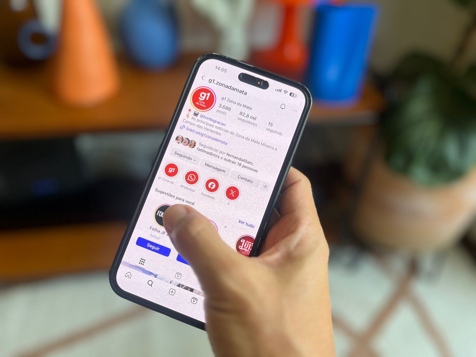 
WhatsApp, Facebook, Instagram e X: conheça os perfis oficiais do g1 Zona da Mata nas redes sociais
