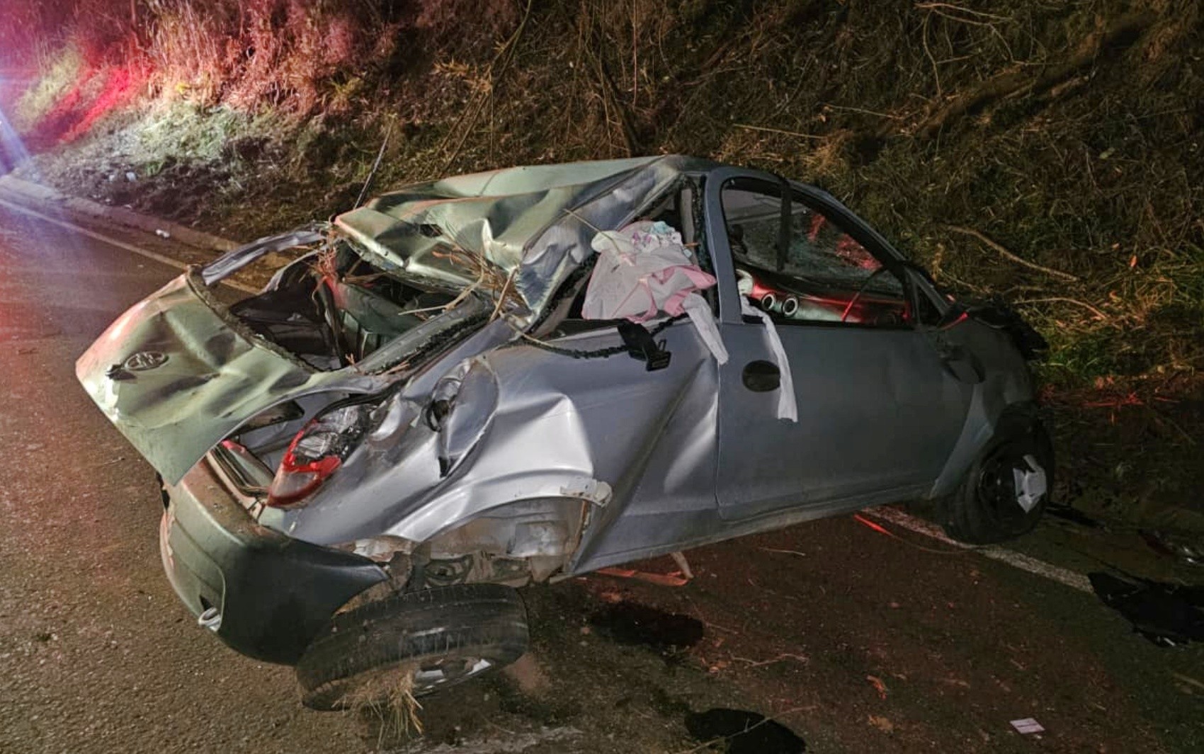 Motorista morre após capotar carro ao desviar de capivara na LMG-856, em Cássia, MG
