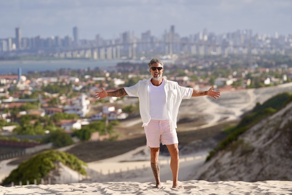 Marcos Mion durante estadia no Rio Grande do Norte — Foto: Divulgação/Emprotur