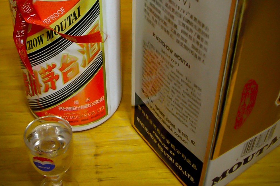 Imagem do Moutai, um licor chinês muito tradicional. — Foto: Javier Petrucci