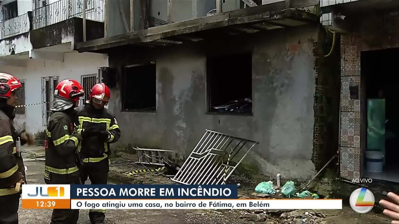 Incêndio destrói casa e causa morte no bairro de Fátima, em Belém