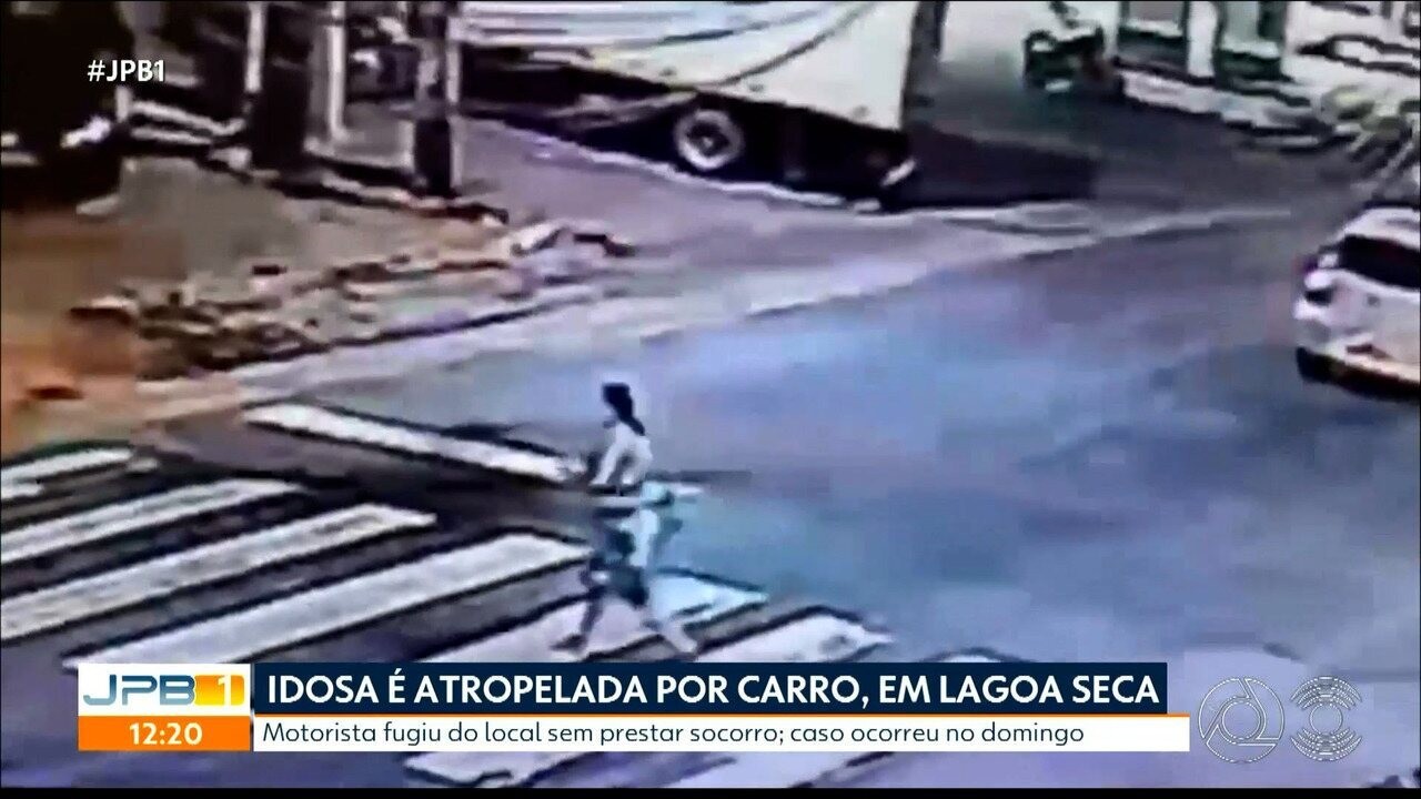 Idosa é atropelada em faixa de pedestre, em Lagoa Seca, na Paraíba; veja vídeo