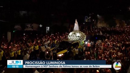 Procissão presta homenagens à Nossa Senhora de Fátima em Belém