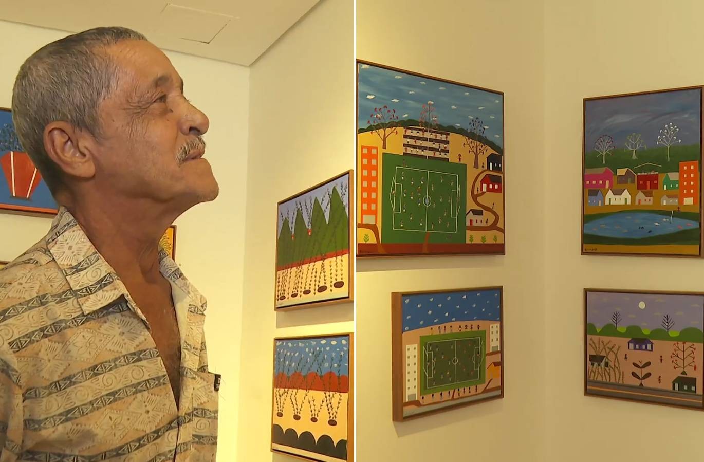 Carroceiro vira pintor e ganha mostra em BH após mudar de vida ao achar tela em branco descartada