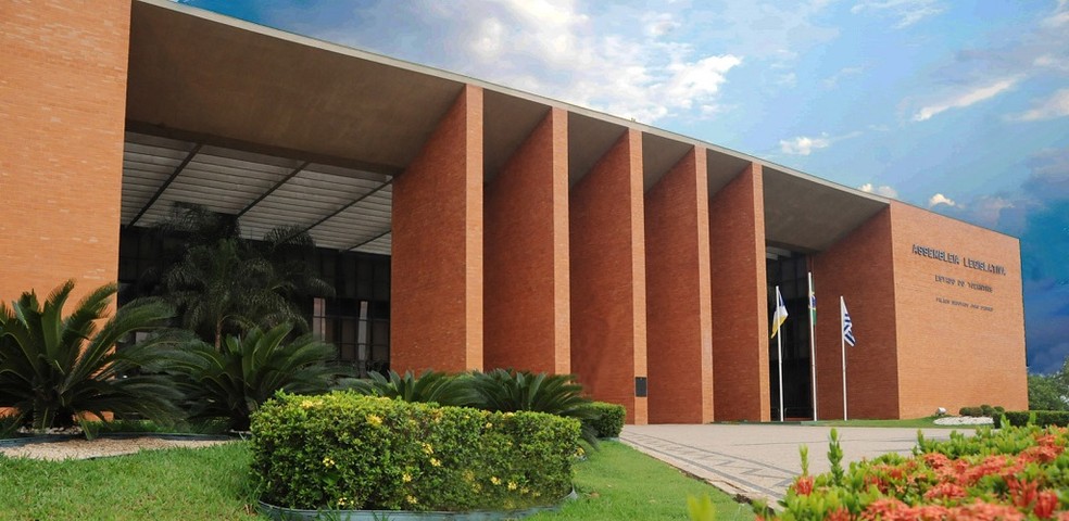 Palácio João D'Abreu fica na ala norte da praça — Foto: Reprodução/Assembleia Legislativa do Tocantins