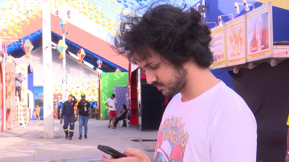 Arthur Carneiro, cientista de dados, desenvolveu mapa interativo do Parque do Povo, em Campina Grande — Foto: Reprodução/TV Paraíba