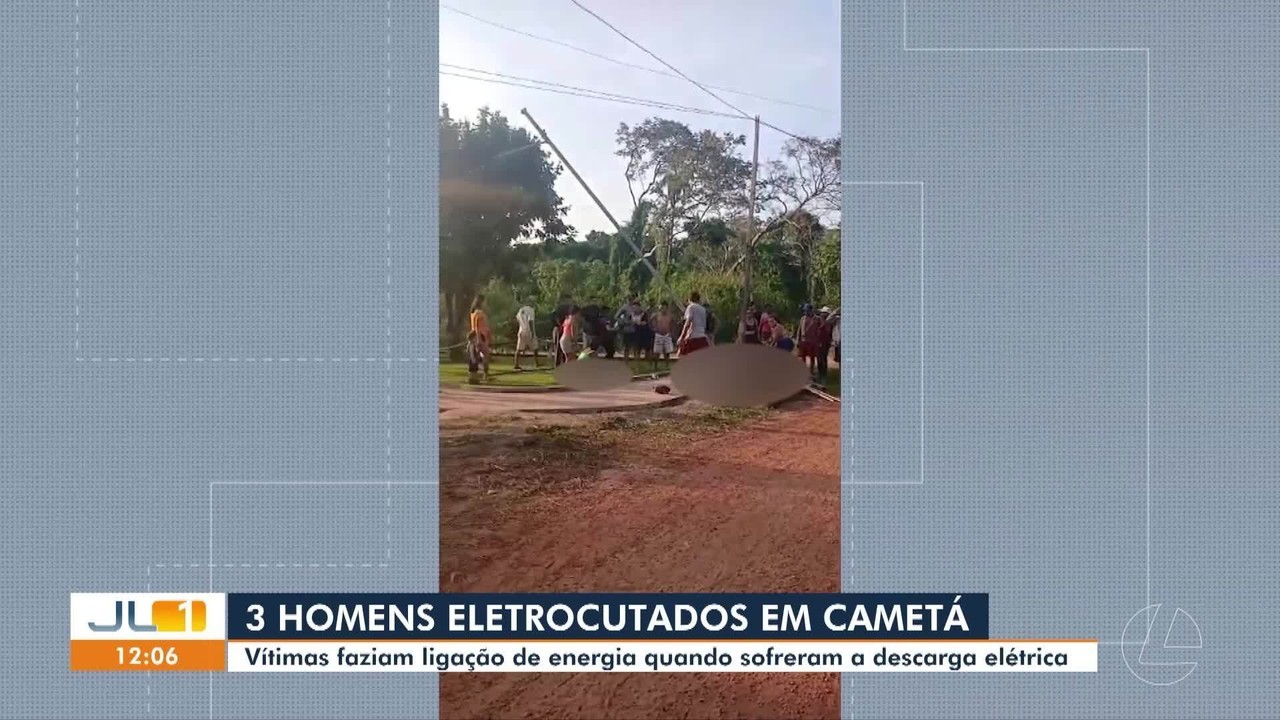 Três homens morrem após descarga elétrica em Cametá, no Pará