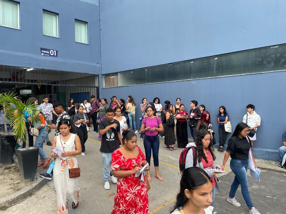 Fim do Enem 2024 em Manaus — Foto: Patrick Marques, g1 AM