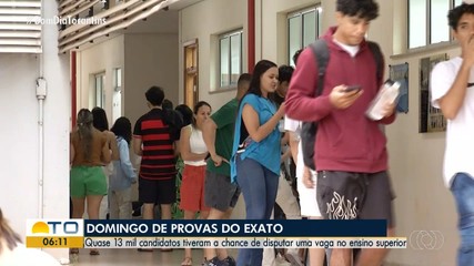 Fim de semana fica movimentado com a aplicação das provas do Exato