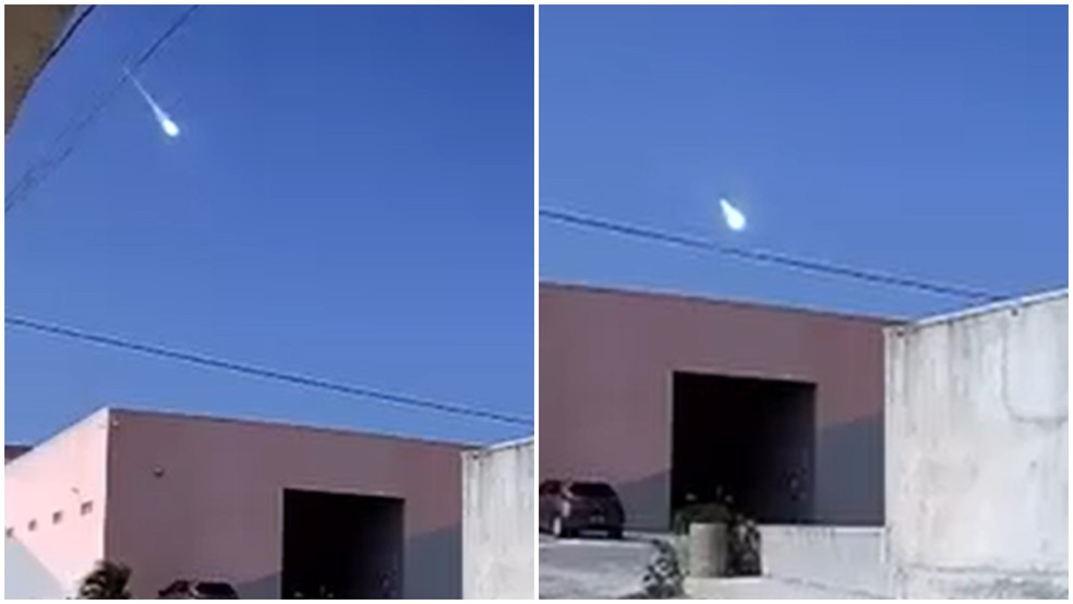 Meteoro diurno é avistado em cidades do interior do Ceará — Foto: Reprodução