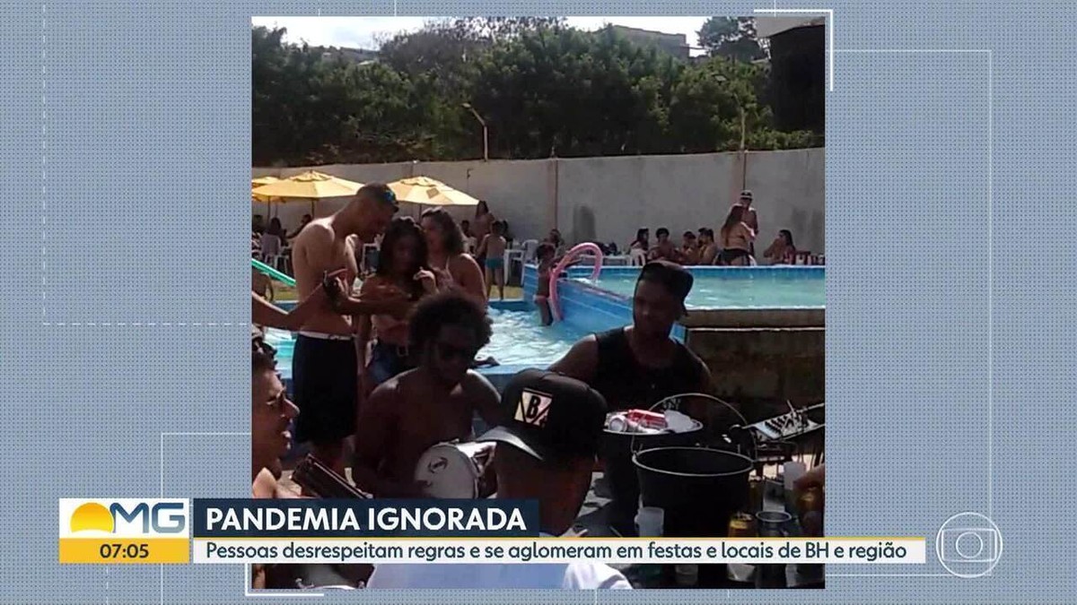 Foi uma festa surpresa', diz responsável por sítio com centenas de  banhistas em BH, Minas Gerais