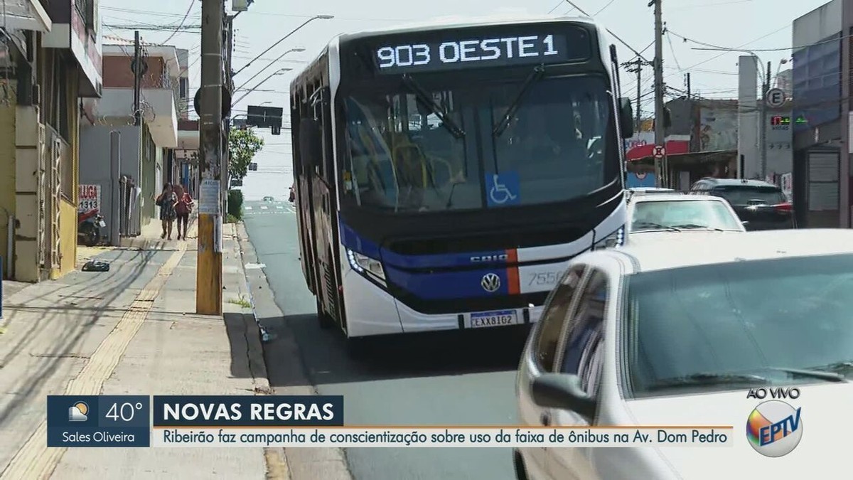 Corredor da Avenida Dom Pedro I, em Ribeirão Preto, SP, passa a ser exclusivo para ônibus